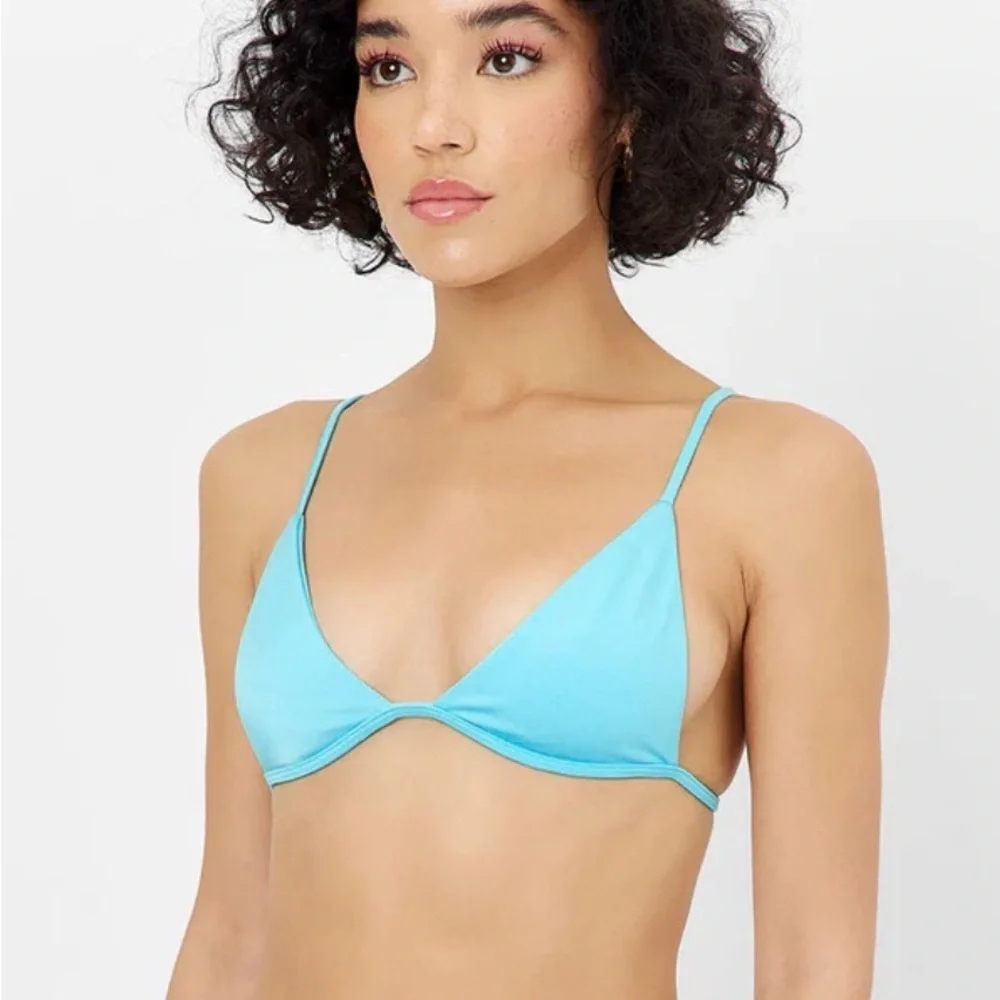 Frankie’s Bikinis Chase Shine Triangle Bikini Top S